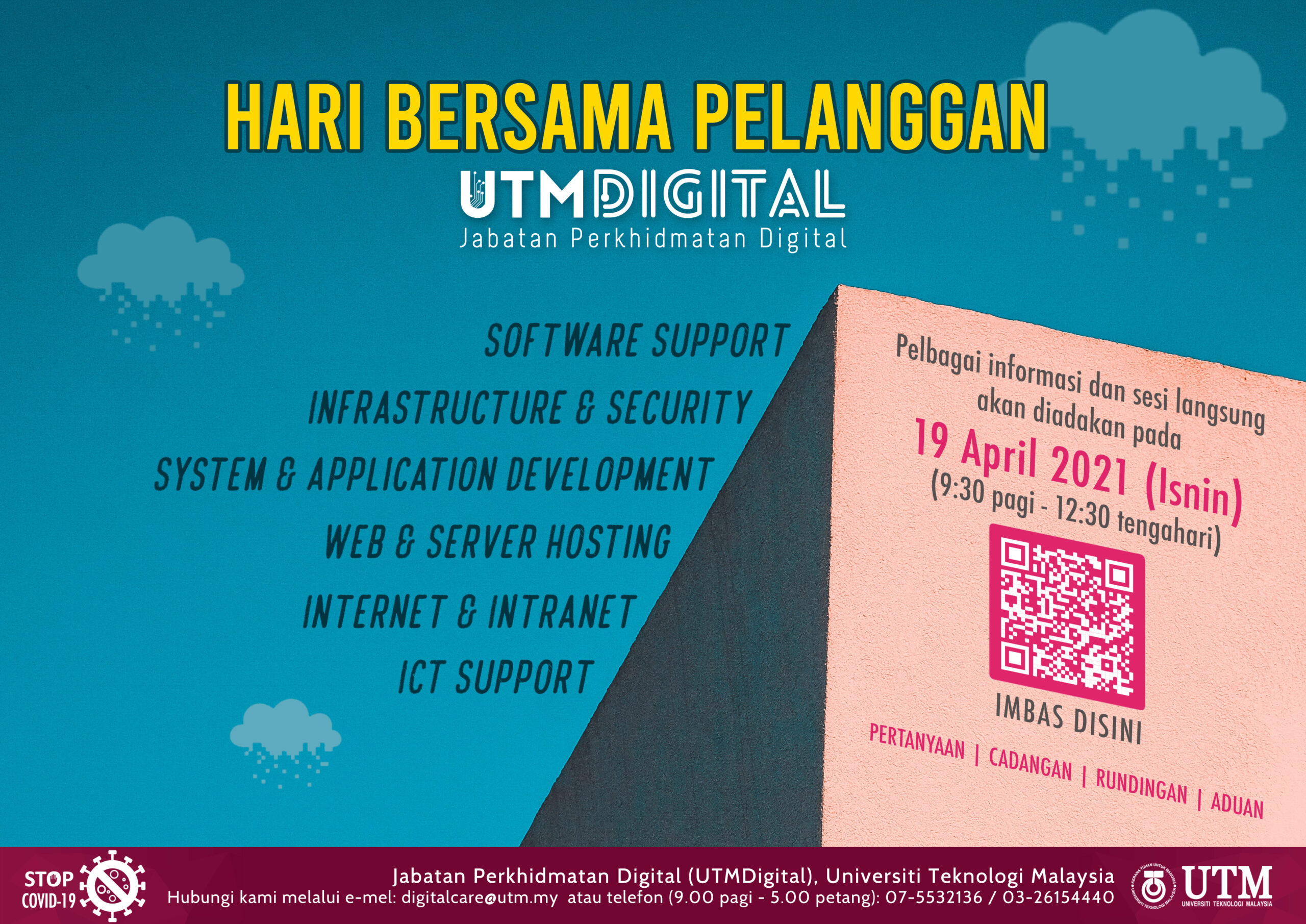 PROGRAM HARI BERSAMA PELANGGAN UTM 2021 – JABATAN PERKHIDMATAN DIGITAL