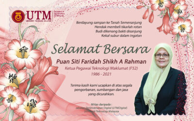 Selamat Bersara Puan Siti Faridah Shikh A Rahman